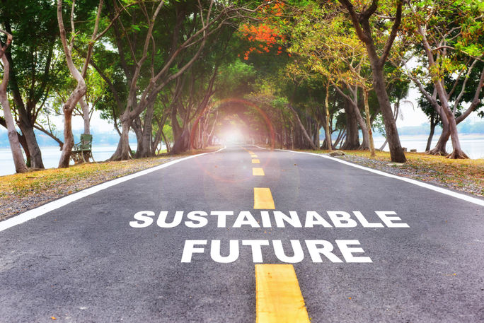 道路、持続可能な、持続可能性、グリーン、未来、エコツーリズム、環境に優しい