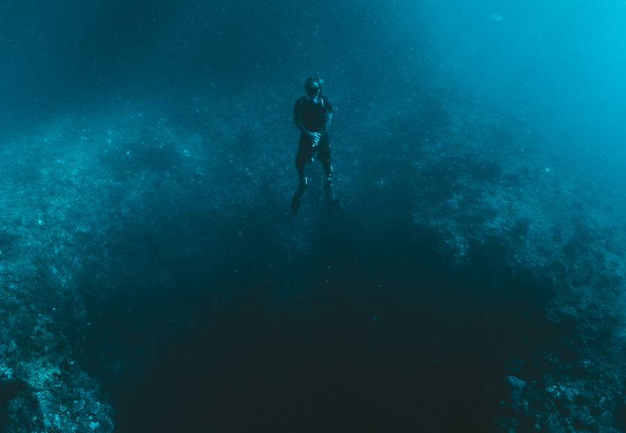 Diving At The Blue Hole on Tablas Island, Romblon