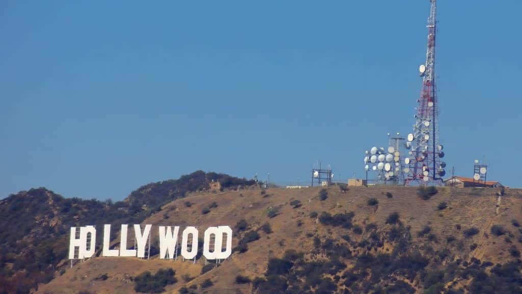 グリフィス天文台から見たハリウッドサイン